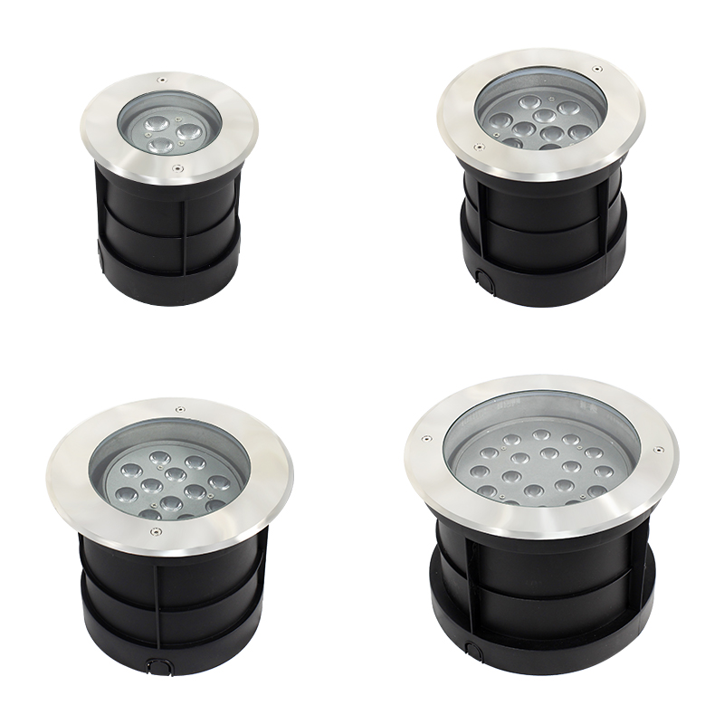 Outdoor LED Underground Light Waterproof IP67 Adjustable Inground Light Garden Stair Deck Lighting
