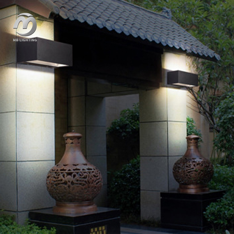 Waterproof Wall Mount Lamp Outdoor Up Down Led Wall Light Corridor Courtyard Sconce Lamps
