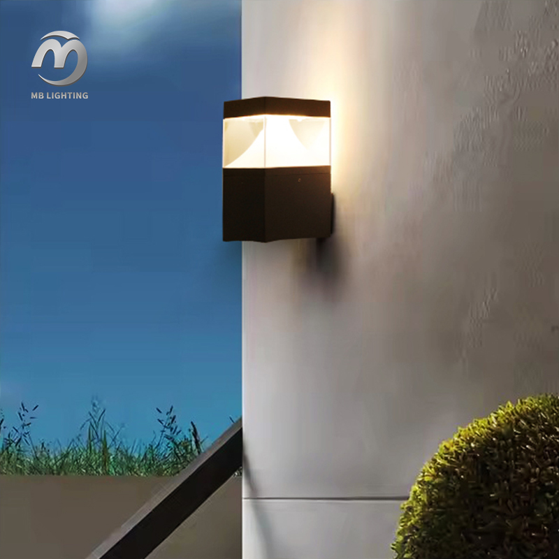 Aluminium Sconce Balcony Porch Light Garden Yard Decor Lighting Outdoor LED Wall Lamp