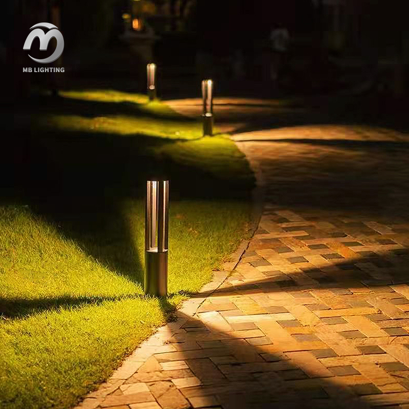 Modern Round Landscape Bollard Light Outdoor Waterproof Led Garden Lights 10W Path Lighting