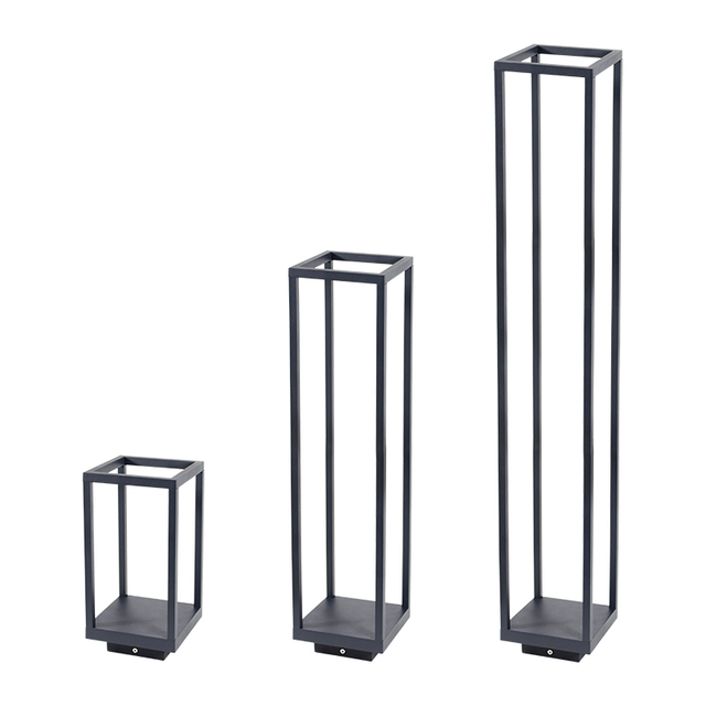 8W Waterproof Outdoor LED Garden Light Decorative Lawn Bollard Lights Landscape Post Light