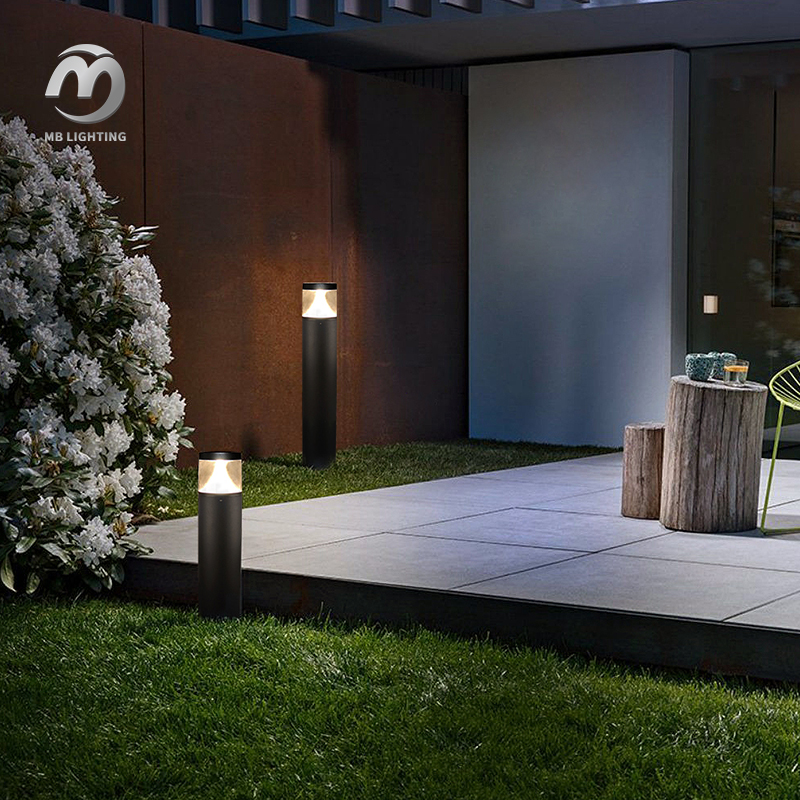 Factory Modern Aluminium Landscape Park Bollard Light Outdoor Garden Lamp Villa Led Lawn Light