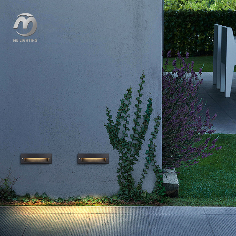 LED Outdoor Step Light Foot Light Waterproof Wall Corner Lamps Corridor Step Stair Light