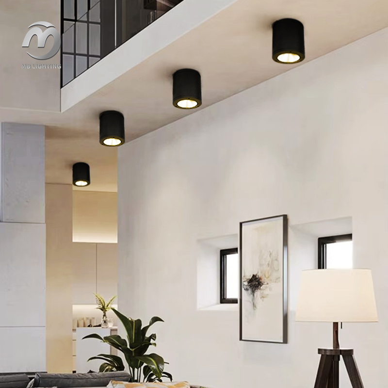 Surface Mounted Ceiling Lamp Modern Background Spot Light Outdoor Waterproof Commercial LED Downlights