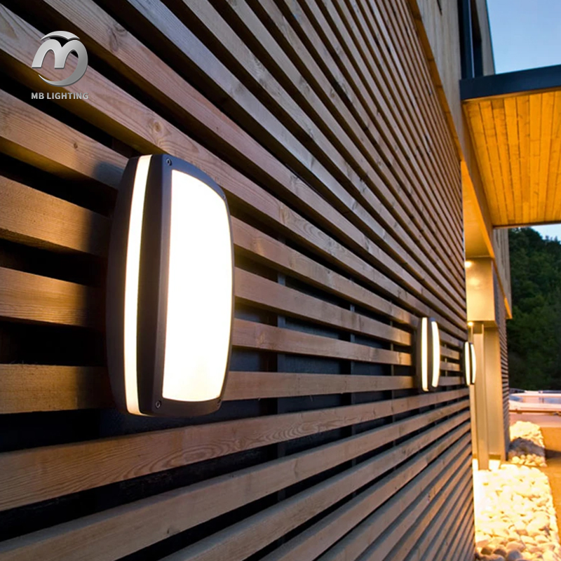Outdoor Wall Light Aluminum Waterproof Balcony Overhead Light Modern 18W LED Ceiling Light