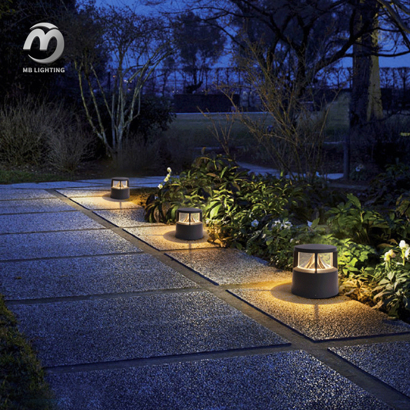 Modern Simple Aisle Lights Waterproof Lawn Lights Aluminium Outdoor Garden Led Pillar Light