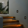 Indoor Outdoor Corner Stair Wall Lamp 3W LED Step Light Recessed Steps Night Lamp