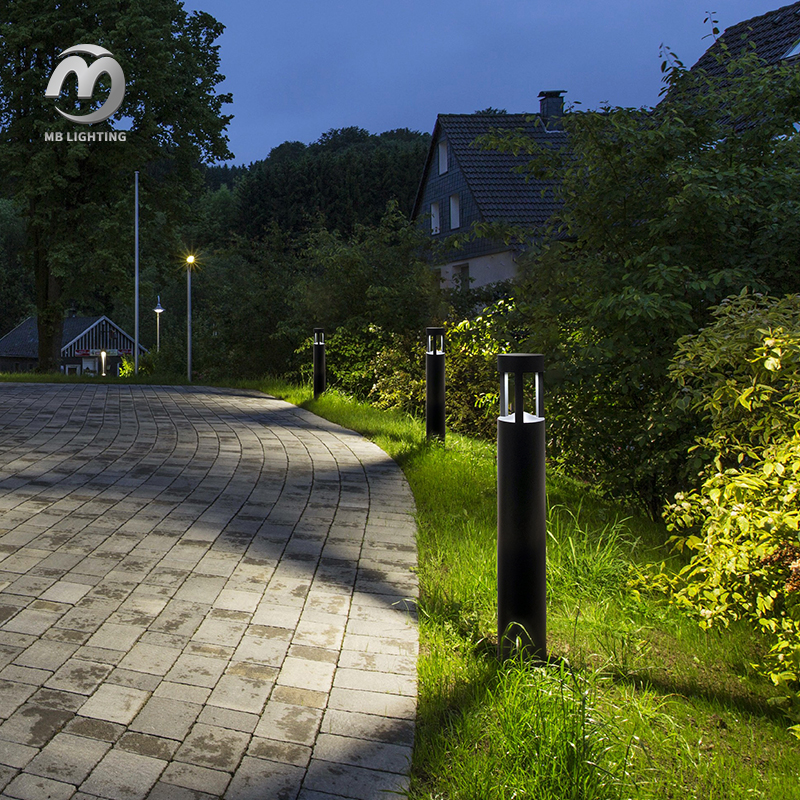 Modern Design Round Landscape Bollard Light Outdoor Waterproof Led Garden Lights 10W Lawn Lamps