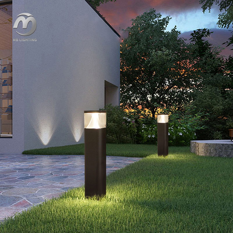 Outdoor Waterproof Lawn Light Villa Garden Courtyard Pillar Lamp 10W LED Bollard Light