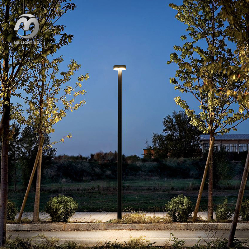 Waterproof High Post Landscape Lamp 20W Outdoor LED Bollard Light Courtyard Garden Pole Lights