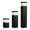 Outdoor Waterproof Aluminium Garden Lighting E27 LED Lawn Bollard Lights Pillar Lamp Decorative Illumination