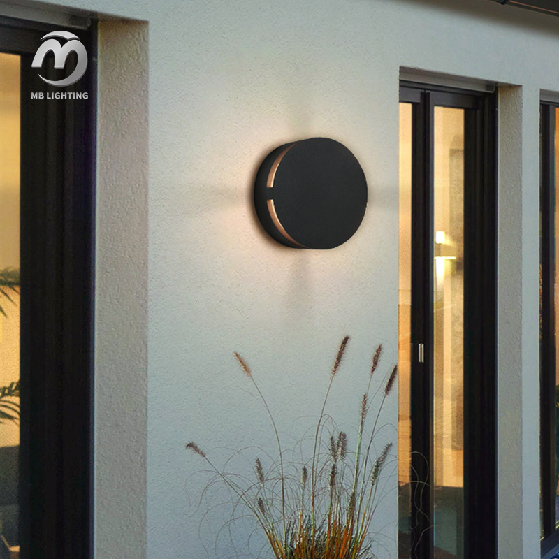 Outdoor Waterproof Wall Lamp Aluminum Wall Mount Lamps Porch Garden LED Sconce Light