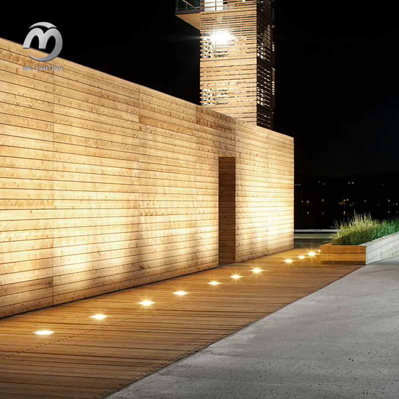 Outdoor Landscape Led Underground Lights Waterproof Buried Lights Garden Villa Embedded Ground Spotlight