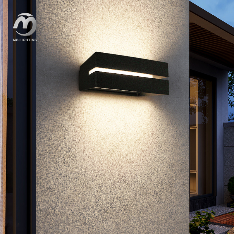 Modern LED Wall Light Aluminum Garden Lamp Corridor Balcony Waterproof Outdoor Wall Mounted Lamps