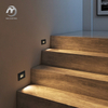 Outdoor Corner Step Light 3W Recessed Rectangle Stair Lighting Waterproof LED Wall Lamps