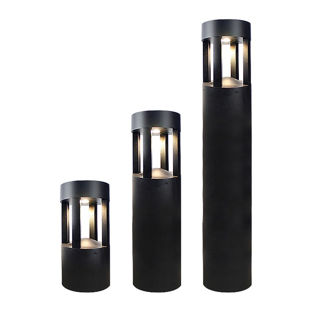 Outdoor Garden Lawn Lights 10W LED Bollard Light Waterproof Pathway Courtyard Lamp