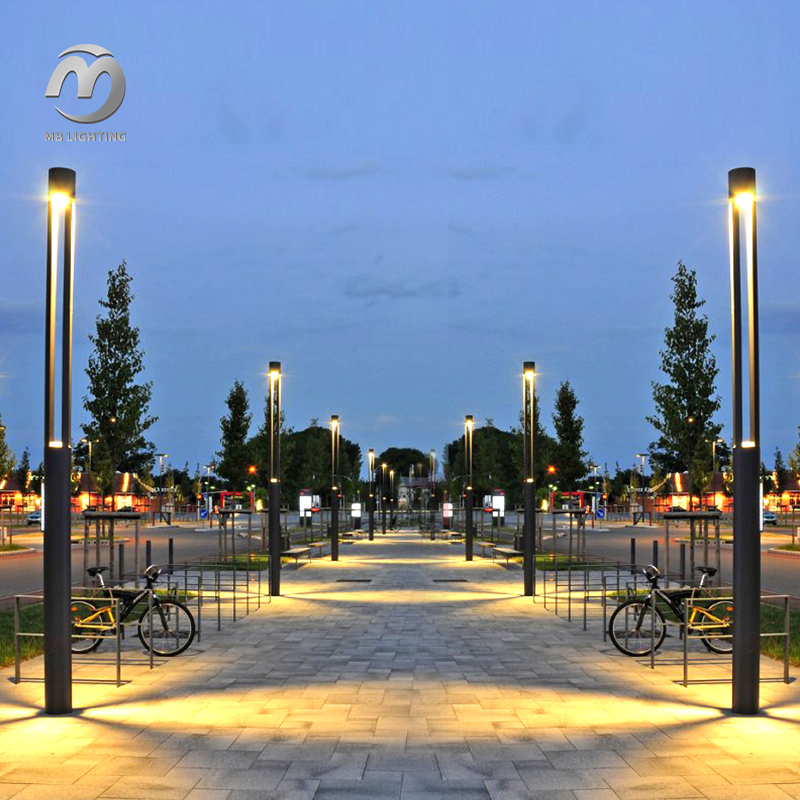 Outdoor Waterproof High Pole Light Park Landscape Villa Yard Garden Lights Led Bollard Lights