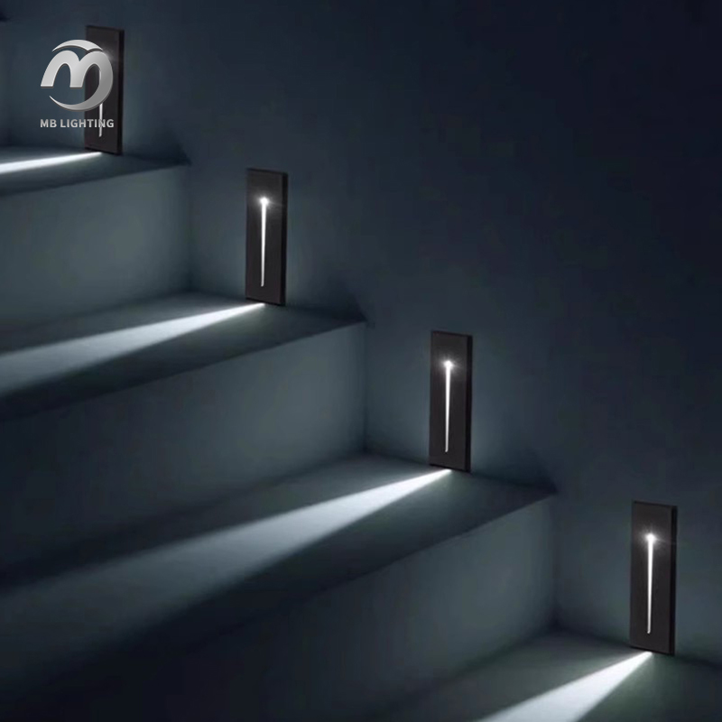 Outdoor Corridor Stair Step Light Embedded Led Wall Lamp Foot Lamp Aluminum Corner Lamp
