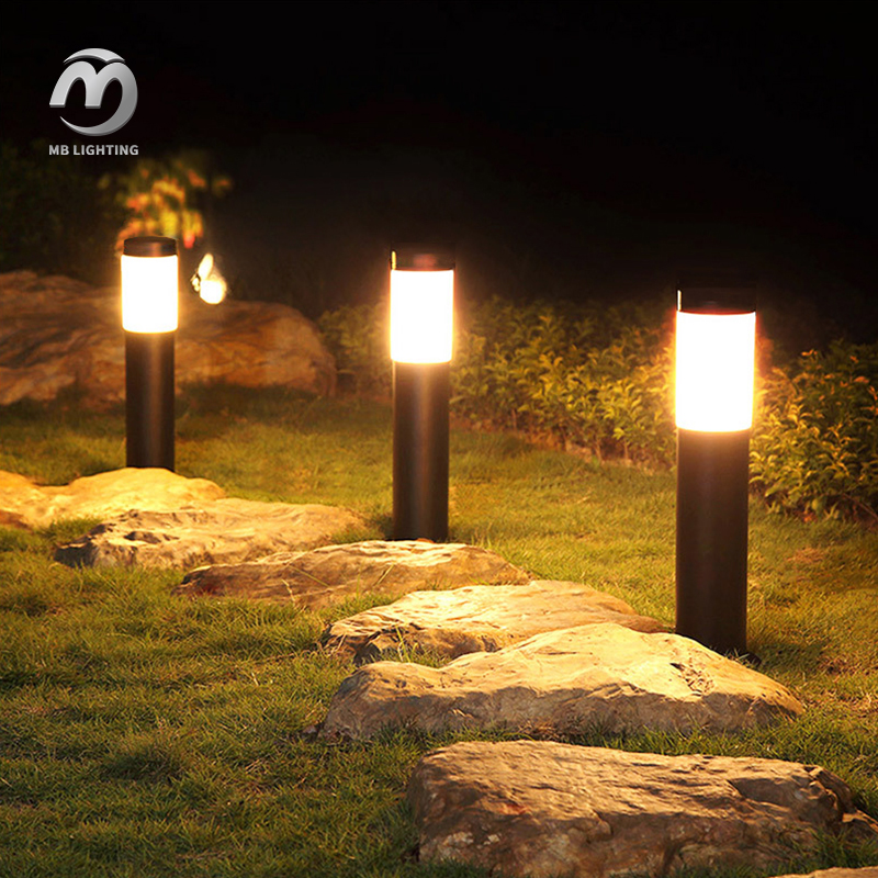 LED Garden Waterproof Lawn Lamp Modern Aluminum Pillar Light Outdoor Courtyard Landscape Bollards Light