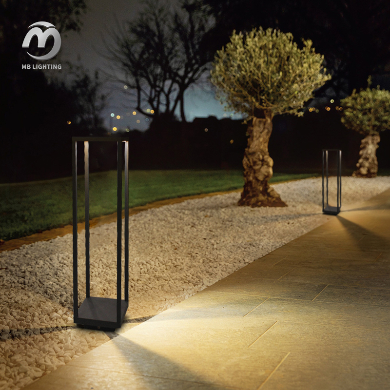 8W Waterproof Outdoor LED Garden Light Decorative Lawn Bollard Lights Landscape Post Light