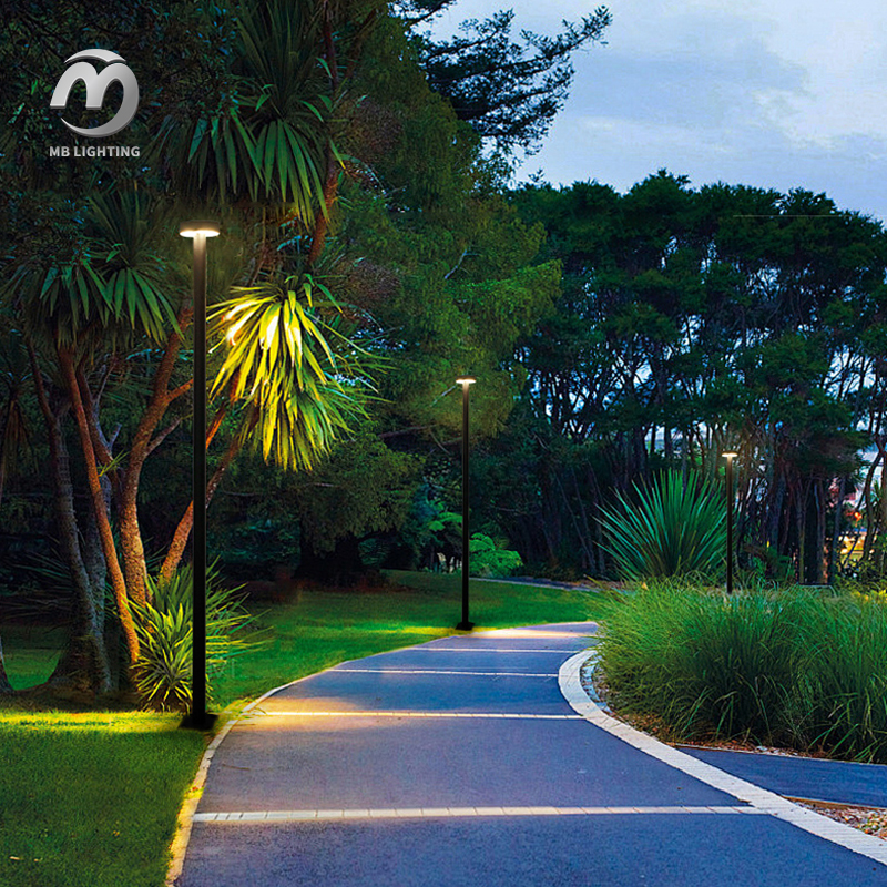 Waterproof High Post Landscape Lamp 20W Outdoor LED Bollard Light Courtyard Garden Pole Lights