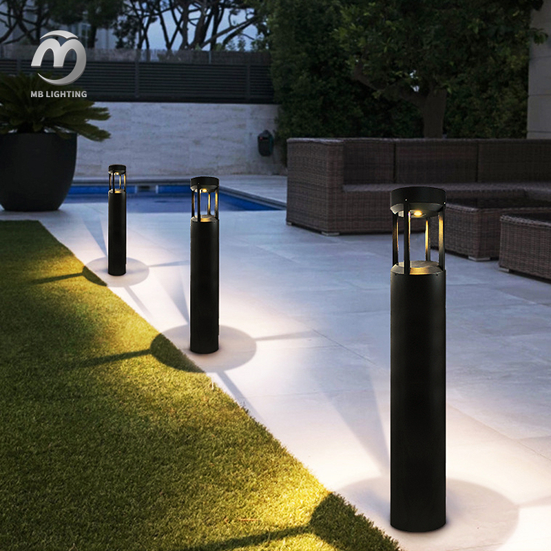 Waterproof 15W Bollard Light Garden Landscape Lights Outdoor Aluminum Led Lawn Light