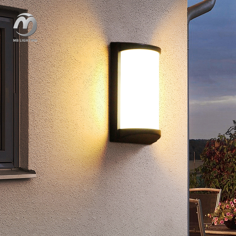Waterproof 12W Led Wall Light Stairway Corridor Porch Lamp Outdoor Decorative Bulkhead Light