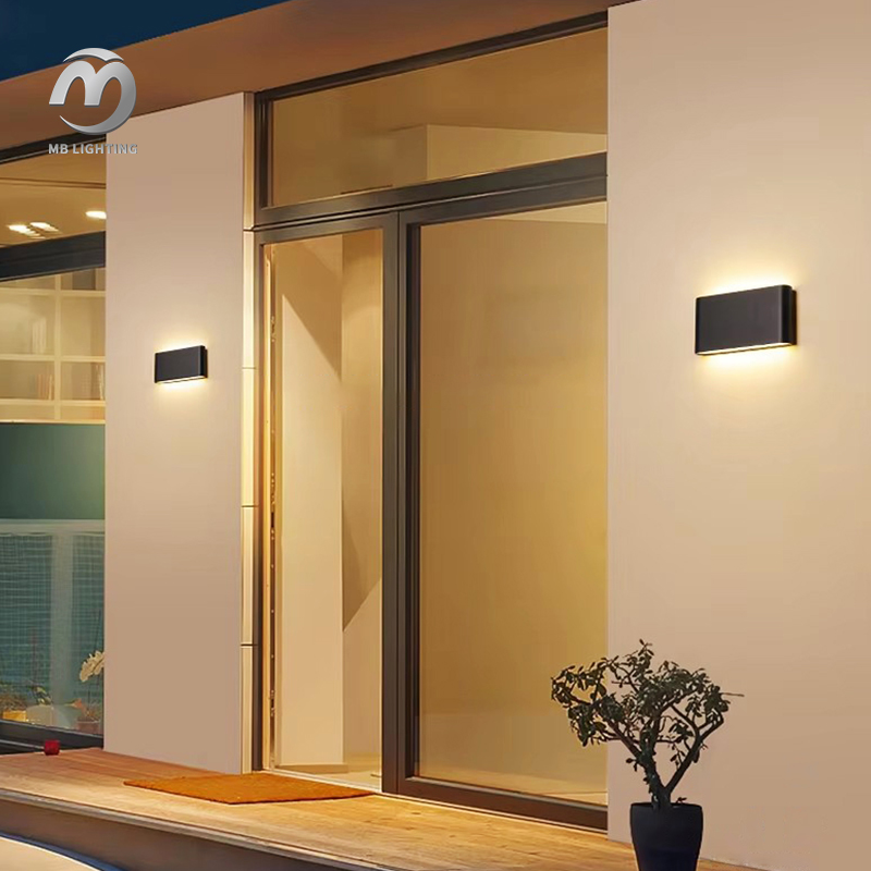 Waterproof Corridor Porch LED Wall Lamp Aluminum Sconce Lamps Outdoor Up And Down Lighting