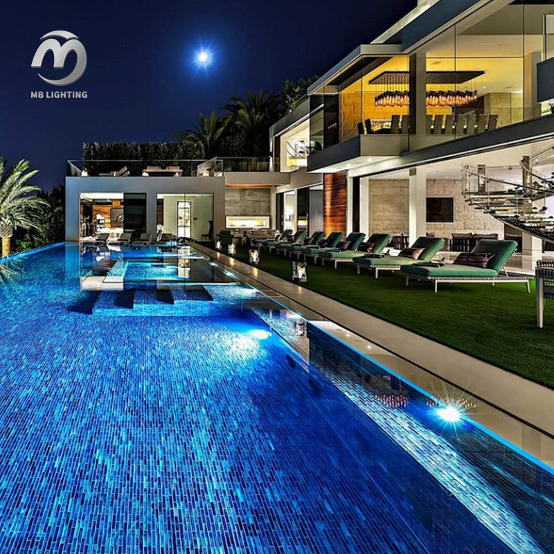 Waterproof RGB Led Underwater Lights Wall Mounted Swimming Pool Lighting Underwater Landscape Lake Lamp