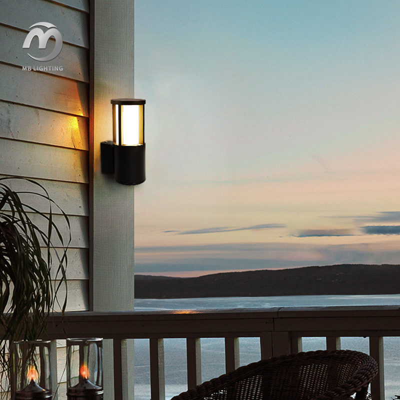 Outdoor Sconce Lighting Porch Patio Wall Mounted Up Lights Waterproof LED Wall Lamps