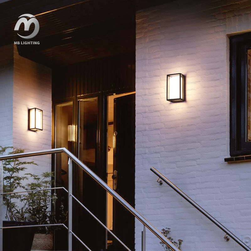 10W LED Wall Light Aluminum Porch Corridor Sconce Lights Waterproof Wall Mounted Outdoor Lights