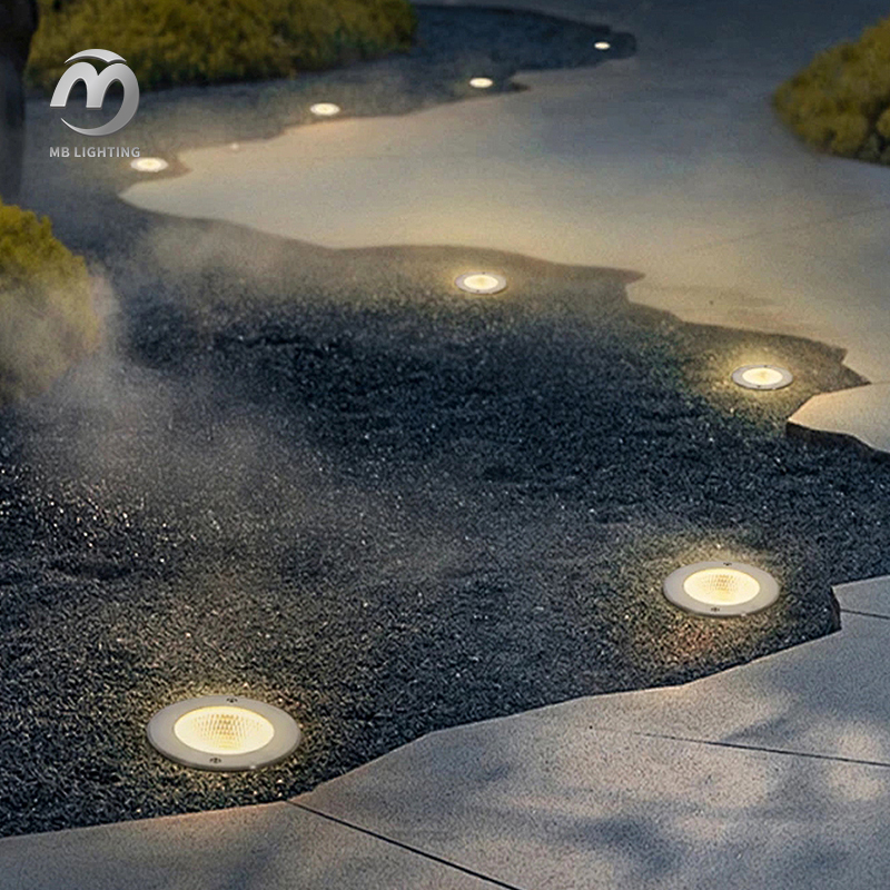Stainless Steel Outdoor Led Uplight Waterproof Garden Underground Lights Yard Path Floor Buried Lights