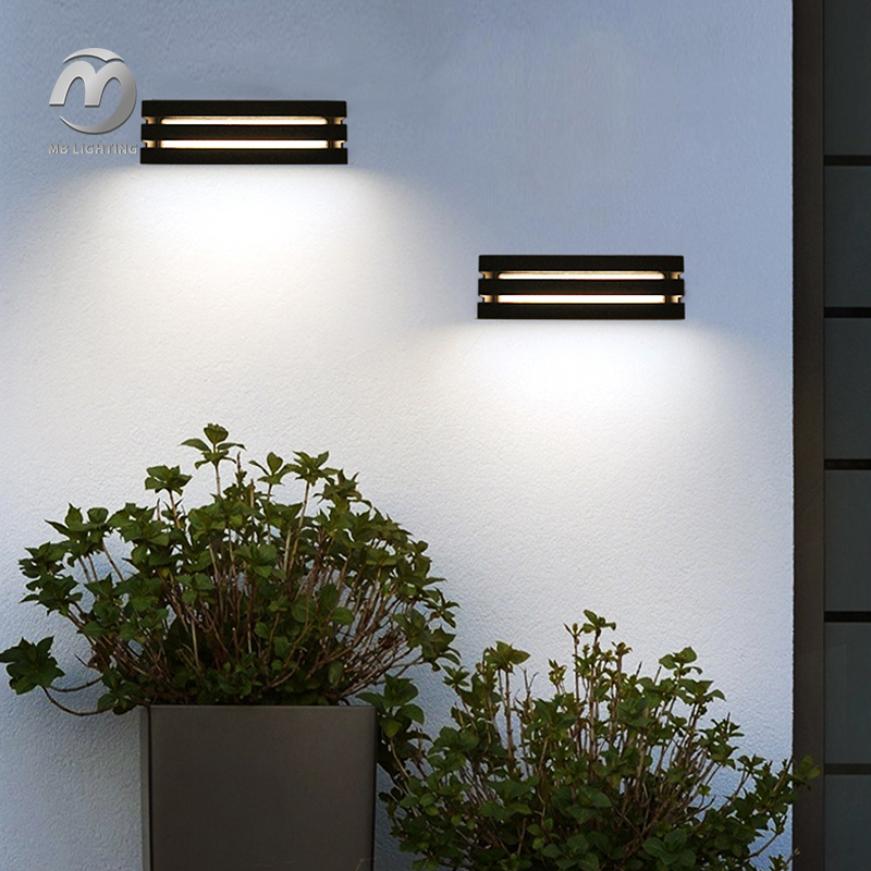 Outdoor 10W Led Wall Lamp Aluminum Aisle Balcony Sconce Light Wall Mount Corridor Lighting