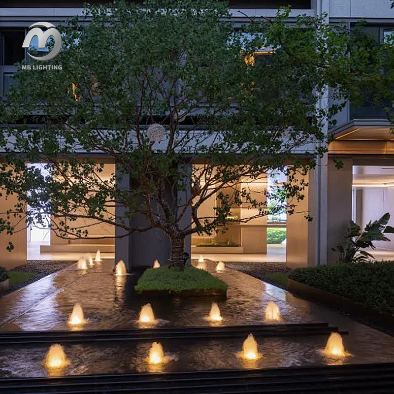 RGB LED Fountain Light IP68 Stainless Steel Garden Landscape Underwater Lighting Waterproof Pool Lights