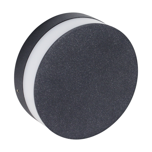Outdoor Waterproof Wall Mounted Light Porch Corridor Sconce Lamp Aluminum Round LED Wall Light
