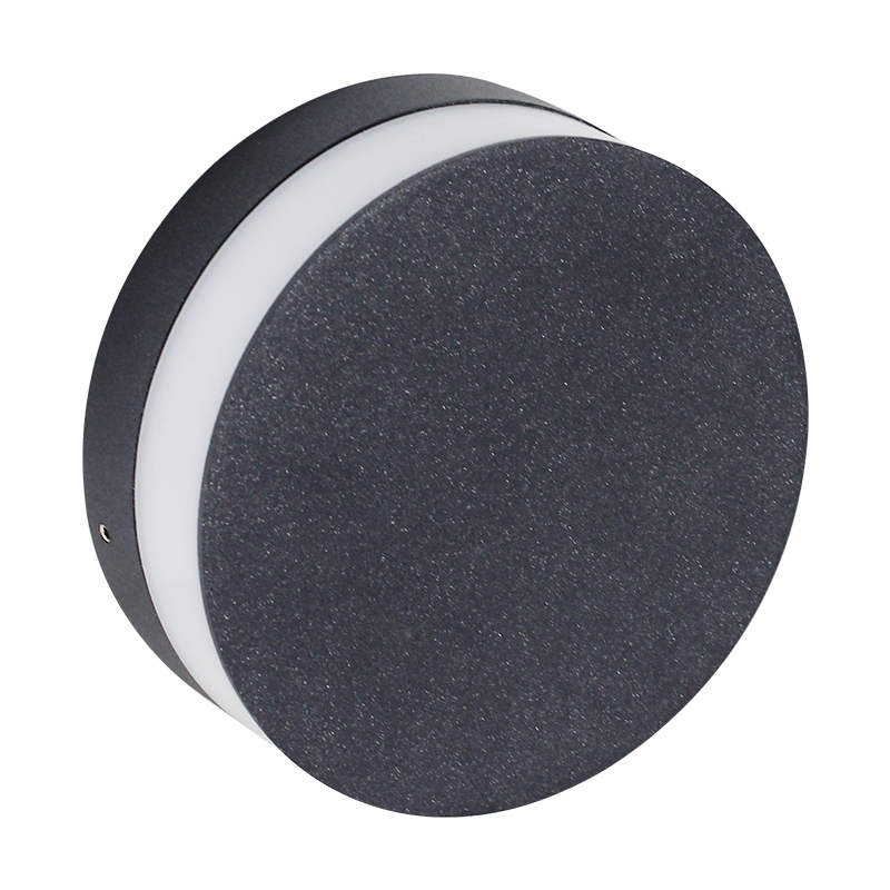 Outdoor Waterproof Wall Mounted Light Porch Corridor Sconce Lamp Aluminum Round LED Wall Light