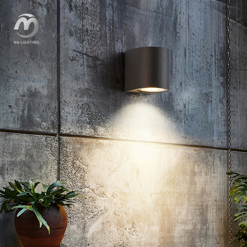 Waterproof Outdoor Led Wall Light Courtyard Wall Mounted Light Modern Sconce Lamp for Hotel