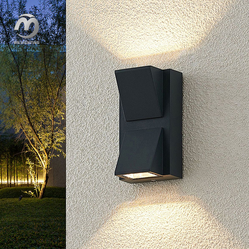 Outdoor Up And Down Lighting Wall Mounted Waterproof Led Wall Lights Decorative Sconce Lighting
