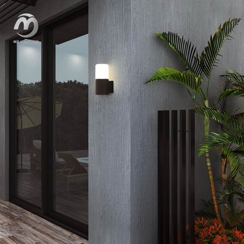 Modern Outdoor Aluminum Wall Lamp Garden Lighting Decoration Wall Mounted Porch Corridor Sconce Lights