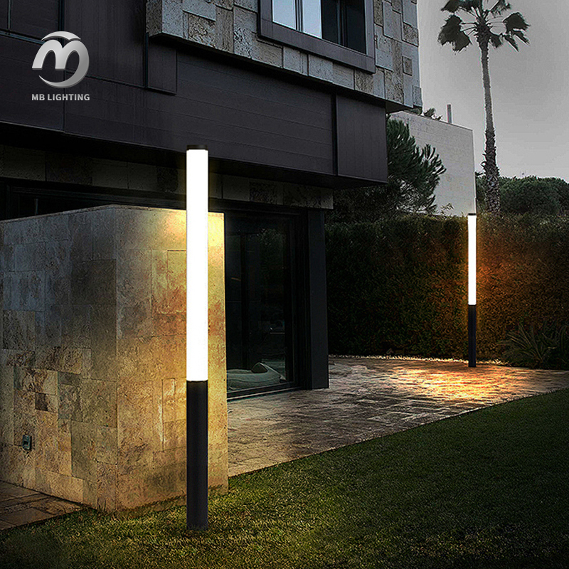 Outdoor Aluminum Bollard Lights Waterproof Driveway Yard Post Light Led Garden Landscape Lights