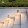 Modern Outdoor Square Recessed Foot Lamp Led Deck Stair Wall Light Aluminium Step Lights