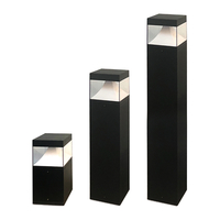 Outdoor Waterproof Garden Light 12W LED Square Bollard Light Decorative Landscape Lighting