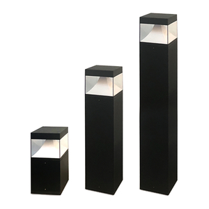 Outdoor Waterproof Garden Light 12W LED Square Bollard Light Decorative Landscape Lighting