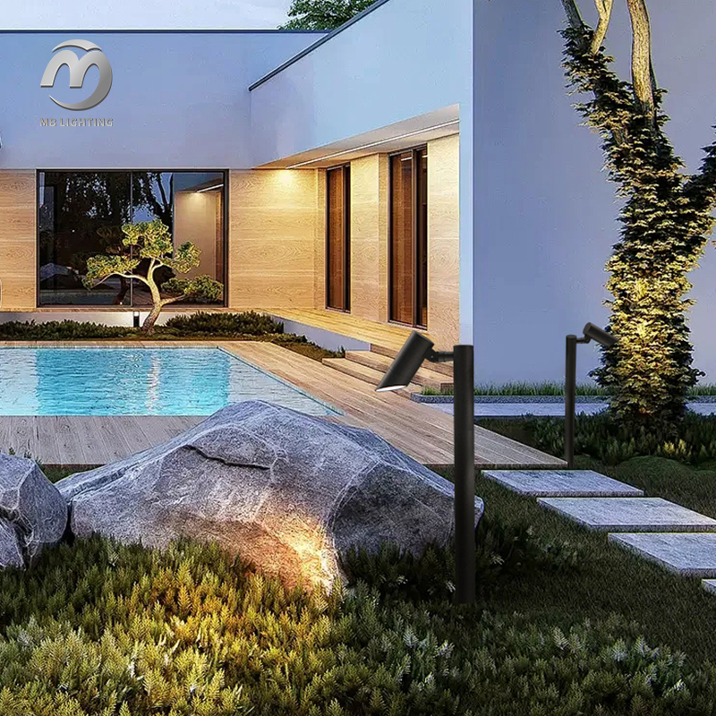 Outdoor Adjustable Angle Up Down Led Garden Lights 10W Landscape Floor Lights GU10 Spotlight