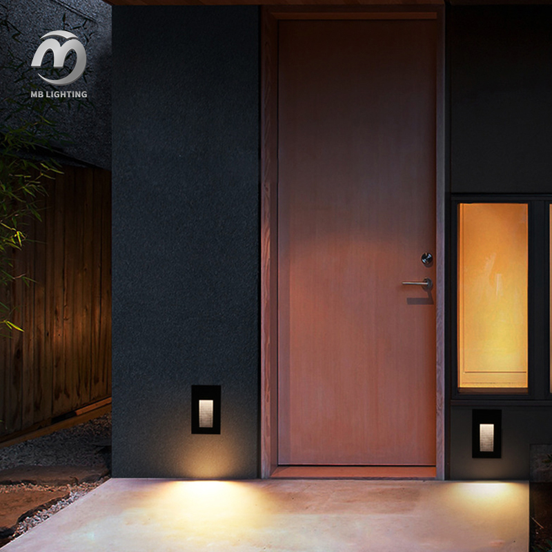 2w Led Wall Lamp Aluminum Step Lights Outdoor Corridor Mall Staircase Lamp