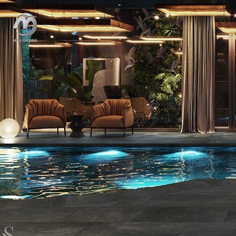 Waterproof RGB Underwater Lamp Wall Mounted Swimming Pool Led Lights Plastic Underwater Pool Lights
