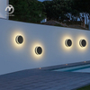 Outdoor Waterproof Wall Mounted Light Porch Corridor Sconce Lamp Aluminum Round LED Wall Light