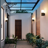 Modern Outdoor Aluminum Wall Lamp Garden Lighting Decoration Wall Mounted Porch Corridor Sconce Lights