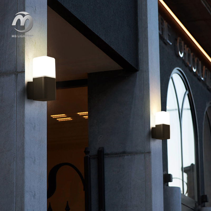 Outdoor Modern Waterproof Wall Lights Aluminum Garden Corridor Decoration Wall Mount Lamp Porch Light