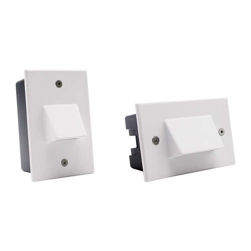 Indoor Outdoor Corridor Recessed Wall Lamps 3W Led Stair Light Aluminum Square Step Lamp